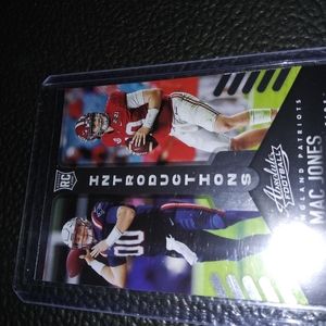 Mac Jones pro and college uni rare card!!